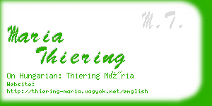 maria thiering business card